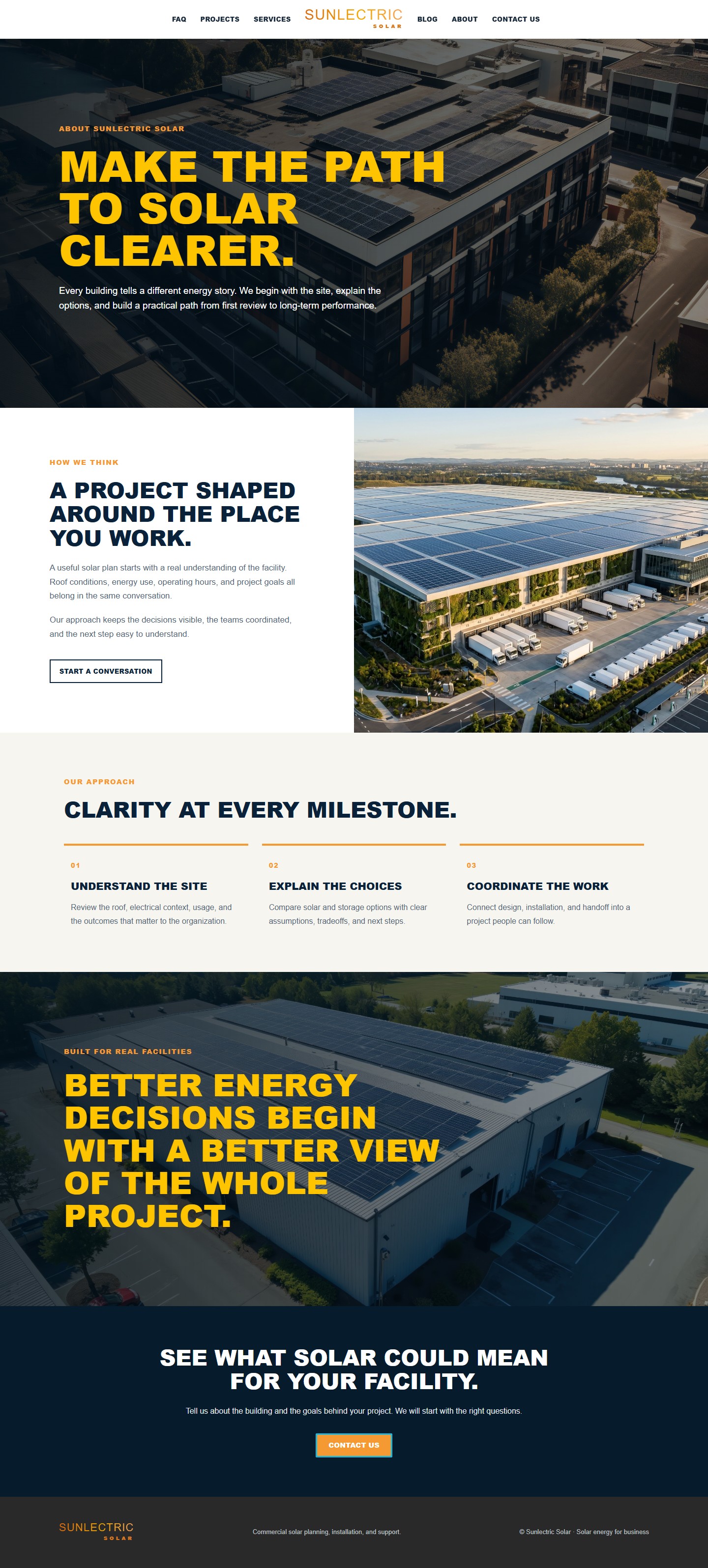 Sunlectric Solar About Us page preview