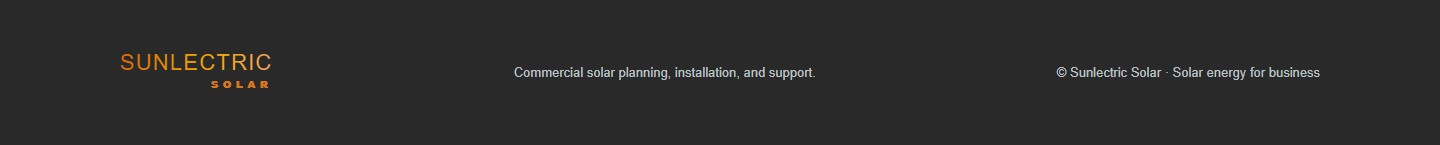 Sunlectric footer without map